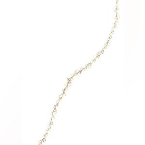 Norah Filigree Crystal Sash with Silk Ties